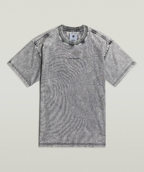 G-STAR（ジースター）の「WASHED LOOSE T-SHIRT/ヴィンテージライクオーバーダイオーバーサイズTシャツ（Tシャツ/カットソー・メンズ・ブラック系その他/ベージュ系その他/レッド系その他・LARGE/MEDIUM/SMALL/X-LARGE/X-SMALL）」の2枚目の写真