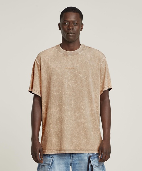 送料込★G-Star★Wash Ao Tシャツ セール】WASHED LOOSE T-SHIRT/ヴィンテージライクオーバーダイ
