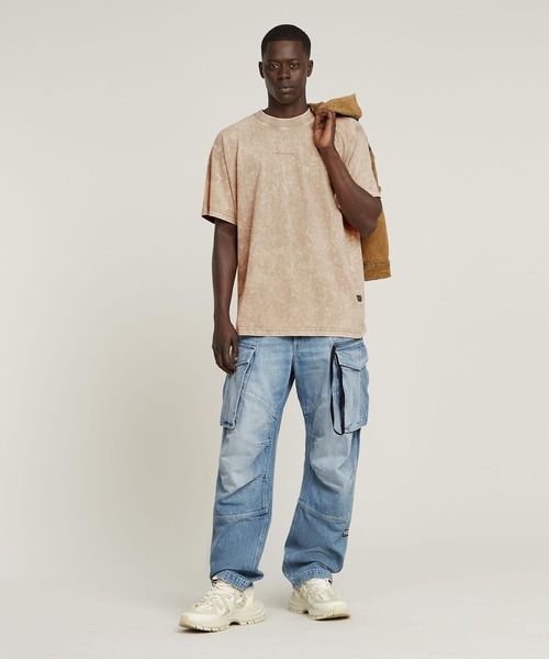 G-STAR（ジースター）の「WASHED LOOSE T-SHIRT/ヴィンテージライクオーバーダイオーバーサイズTシャツ（Tシャツ/カットソー・メンズ・ブラック系その他/ベージュ系その他/レッド系その他・LARGE/MEDIUM/SMALL/X-LARGE/X-SMALL）」の16枚目の写真