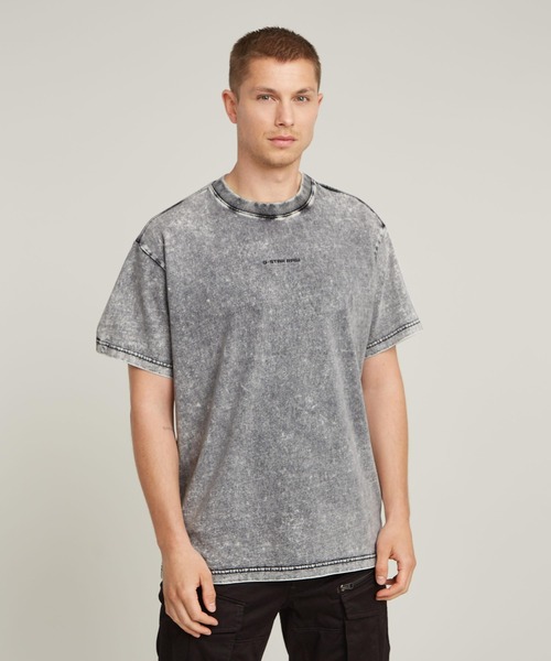 送料込★G-Star★Wash Ao Tシャツ セール】WASHED LOOSE T-SHIRT/ヴィンテージライクオーバーダイ