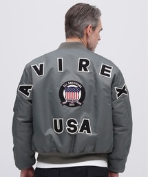 AVIREX(ABbNX)́s50th AnniversarytMA-1 SIGNATURE BIG LOGO / MA-1 VOl`[ rbOS / AVIREX / ABbNX(MA-1)