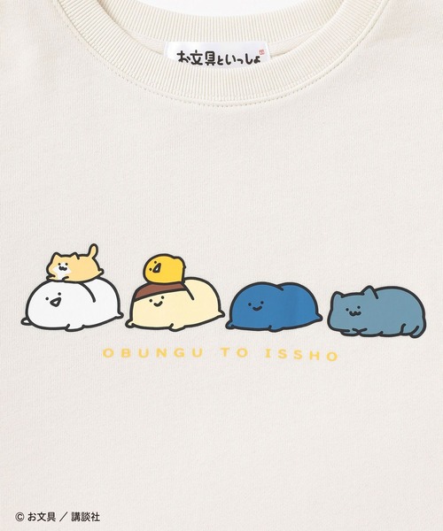 Honeys(ハニーズ)の「お文具といっしょ/ゆるトレーナー(スウェット・レディース・スミクロ/ブルー/アイボリー/レッド・S/M/LL/L)」の12枚目の写真