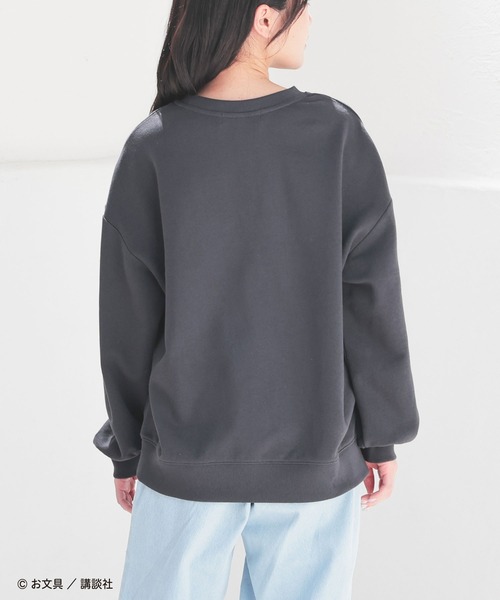 Honeys(ハニーズ)の「お文具といっしょ/ゆるトレーナー(スウェット・レディース・スミクロ/ブルー/アイボリー/レッド・S/M/LL/L)」の15枚目の写真