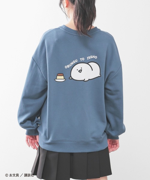 Honeys(ハニーズ)の「お文具といっしょ/ゆるトレーナー(スウェット・レディース・スミクロ/ブルー/アイボリー/レッド・S/M/LL/L)」の22枚目の写真