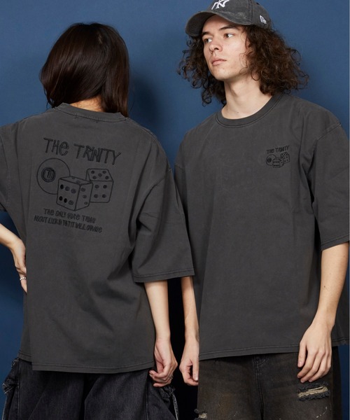 セール】オーバーサイズ 刺繍 Tシャツ 綿100％ /embroidery