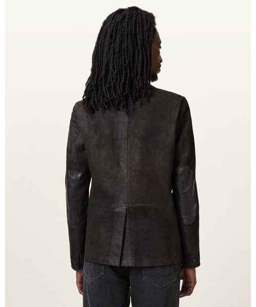 ALLSAINTS（オールセインツ）の「SURVEY DOUBLE LAYERED WAXED SUEDE BLAZER | SURVEY ダブル レイヤード ワックス スエード ブレザー（テーラードジャケット・メンズ・グレー系その他・XS/M/L/XL/S）」の19枚目の写真
