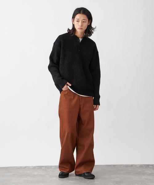 モール ヘンリーネックニット（ニット/セーター）｜B.C STOCK（ベーセーストック）