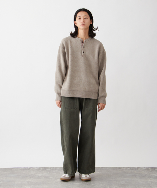 モール ヘンリーネックニット（ニット/セーター）｜B.C STOCK（ベーセーストック）