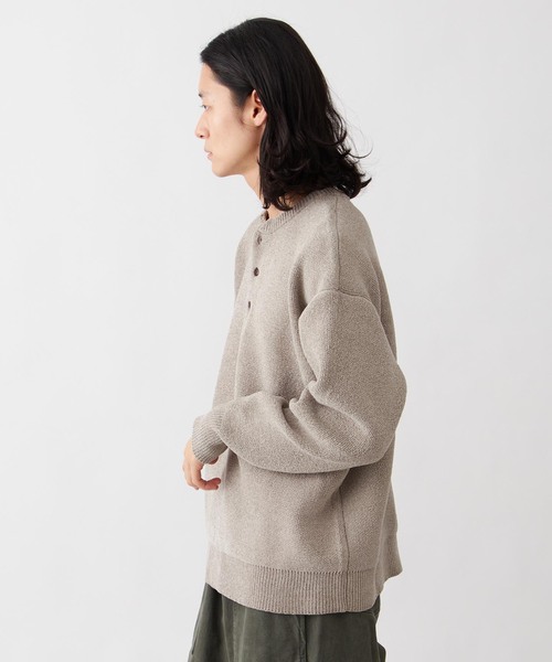 モール ヘンリーネックニット（ニット/セーター）｜B.C STOCK（ベーセーストック）