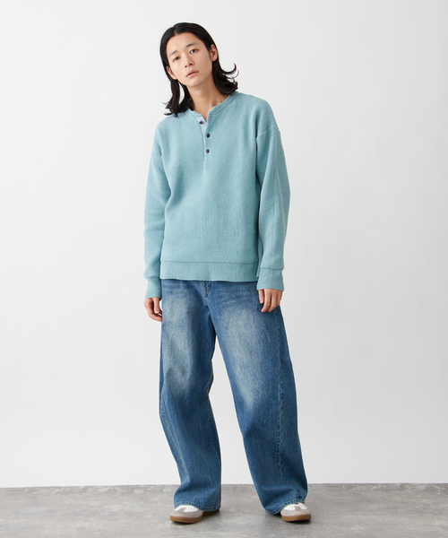 モール ヘンリーネックニット（ニット/セーター）｜B.C STOCK（ベーセーストック）