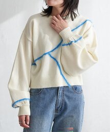 VENCEEXCHANGE | アルパカタッチラインフェザープルオーバー(ニット/セーター)