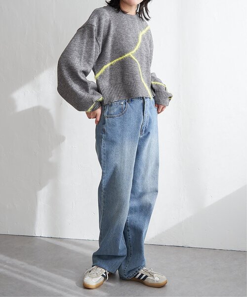 VENCEEXCHANGE（ヴァンスエクスチェンジ）の「アルパカタッチラインフェザープルオーバー（ニット/セーター・レディース・アイボリー/ブラック/グレー・FREE）」の15枚目の写真