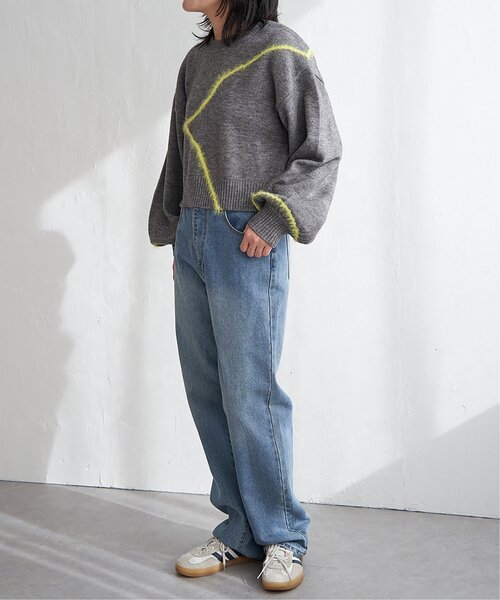 VENCEEXCHANGE（ヴァンスエクスチェンジ）の「アルパカタッチラインフェザープルオーバー（ニット/セーター・レディース・アイボリー/ブラック/グレー・FREE）」の16枚目の写真