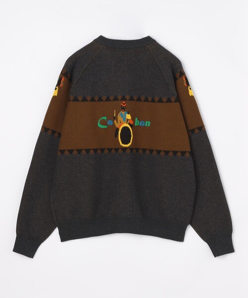 caban（キャバン）の「CABaN コットンカシミヤジャカード JAZZ BAND クルーネックカーディガン（ニット/セーター・メンズ・グレー系その他2・S/M）」の10枚目の写真