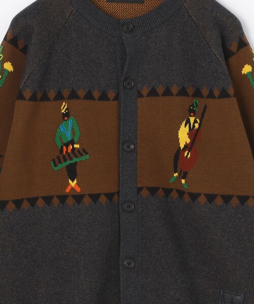 caban（キャバン）の「CABaN コットンカシミヤジャカード JAZZ BAND クルーネックカーディガン（ニット/セーター・メンズ・グレー系その他2・S/M）」の4枚目の写真