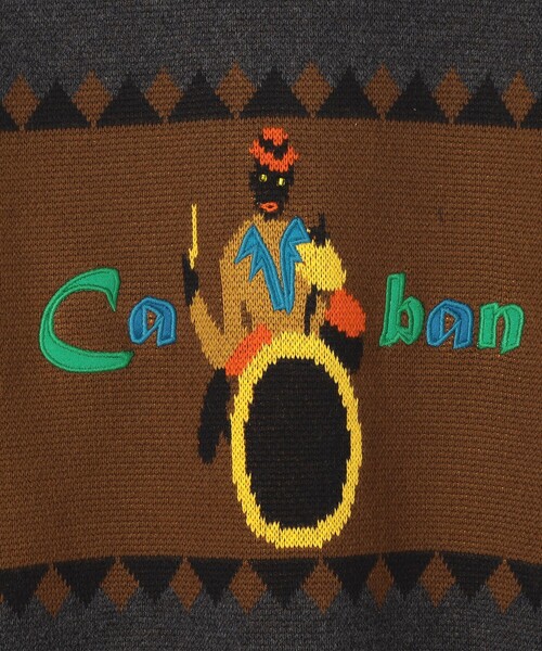 CABaN コットンカシミヤジャカード JAZZ BAND クルーネック