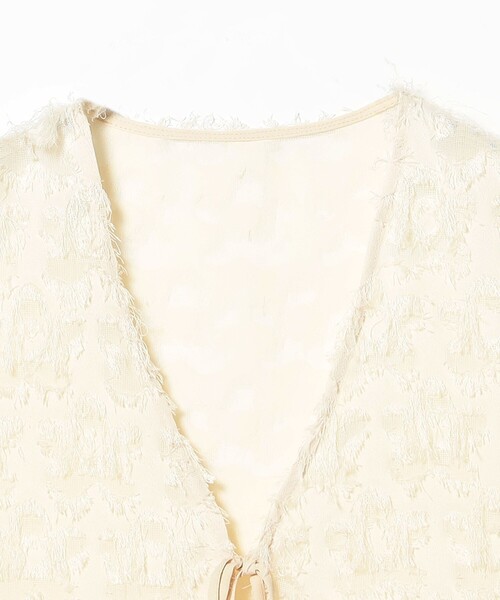 B:MING by BEAMS（ビーミングバイビームス）の「フリンジ ジャカード ノースリーブ ブラウス（シャツ/ブラウス・レディース・ブラック/ホワイト系その他5・ONE SIZE）」の12枚目の写真
