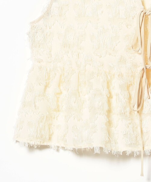 B:MING by BEAMS（ビーミングバイビームス）の「フリンジ ジャカード ノースリーブ ブラウス（シャツ/ブラウス・レディース・ブラック/ホワイト系その他5・ONE SIZE）」の13枚目の写真