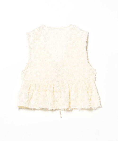 B:MING by BEAMS（ビーミングバイビームス）の「フリンジ ジャカード ノースリーブ ブラウス（シャツ/ブラウス・レディース・ブラック/ホワイト系その他5・ONE SIZE）」の14枚目の写真