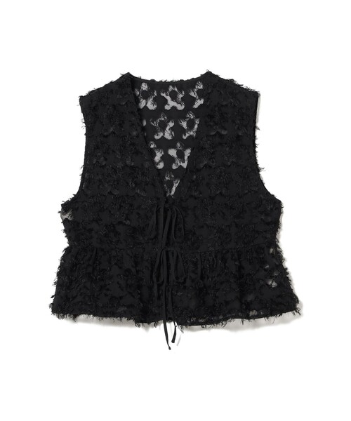 B:MING by BEAMS（ビーミングバイビームス）の「フリンジ ジャカード ノースリーブ ブラウス（シャツ/ブラウス・レディース・ブラック/ホワイト系その他5・ONE SIZE）」の16枚目の写真