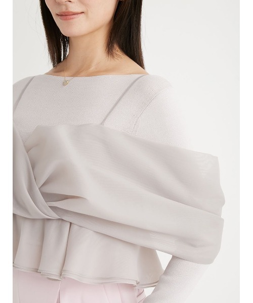 カシュクールキャミセットニットプルオーバー CELFORD（セルフォード）の「カシュクールキャミセットニットプル