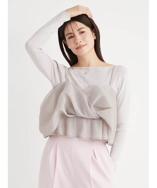 セルフォード カシュクールキャミセットニットプルオーバー CELFORD（セルフォード）の「カシュクールキャミセットニットプル