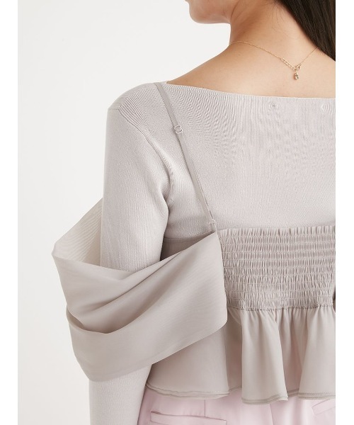 カシュクールキャミセットニットプルオーバー CELFORD（セルフォード）の「カシュクールキャミセットニット