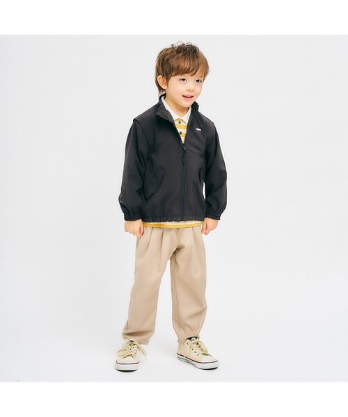 apres les cours（アプレレクール）の「【ジュニア対応】襟付きマルチボーダーTシャツ（Tシャツ/カットソー・キッズ・イエロー/ブルー・100/130/120/110/90/80）」の5枚目の写真