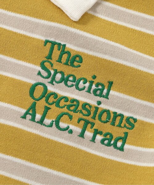 apres les cours（アプレレクール）の「【ジュニア対応】襟付きマルチボーダーTシャツ（Tシャツ/カットソー・キッズ・イエロー/ブルー・100/130/120/110/90/80）」の16枚目の写真