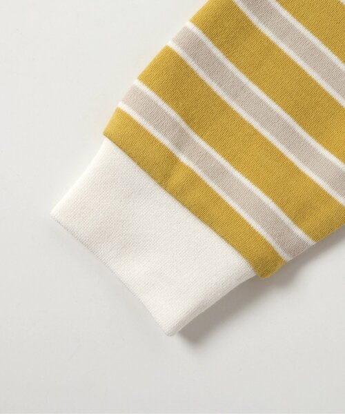 apres les cours（アプレレクール）の「【ジュニア対応】襟付きマルチボーダーTシャツ（Tシャツ/カットソー・キッズ・イエロー/ブルー・100/130/120/110/90/80）」の17枚目の写真