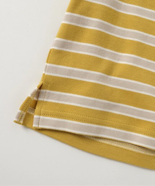 apres les cours（アプレレクール）の「【ジュニア対応】襟付きマルチボーダーTシャツ（Tシャツ/カットソー・キッズ・イエロー/ブルー・100/130/120/110/90/80）」の18枚目の写真