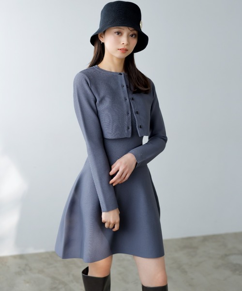 SNIDEL（スナイデル）の「スクエアネックミニワンピース（ワンピース