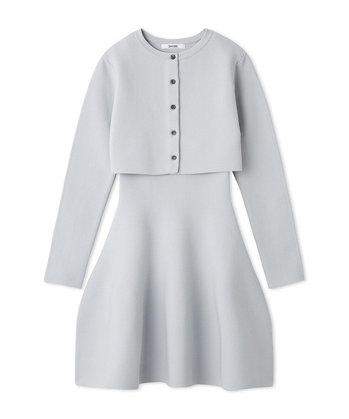 SNIDEL（スナイデル）の「スクエアネックミニワンピース（ワンピース