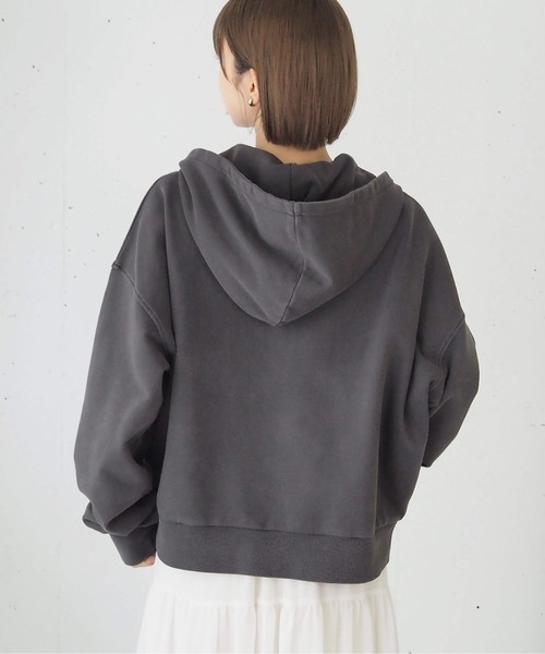 tiptop（ティップトップ）の「ヴィンテージ加工ダブルジップパーカー（パーカー・レディース・チャコールグレー/ピンク/グレー/ブルー/カーキ/ボルドー/ライトグレー・FREE）」の22枚目の写真