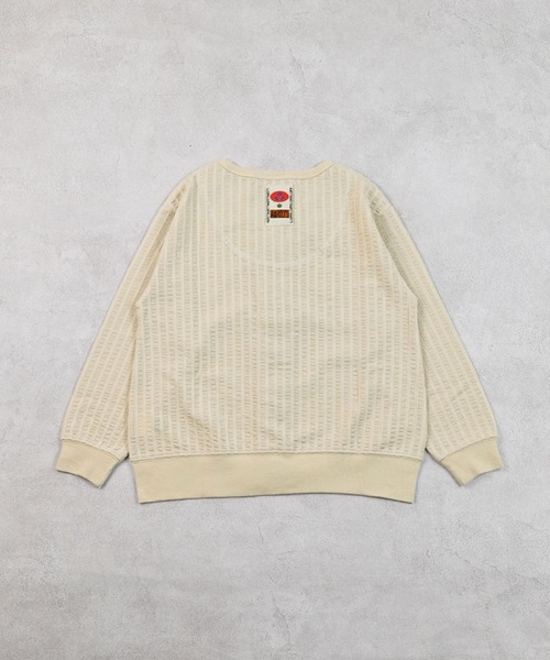 MARKEY'S（マーキーズ）の「ニットサッカーカーディガン（カーディガン/ボレロ・キッズ・チャコール/クリーム/ピンク/ブラウン・90/100/110/120/80/130/95/140/150）」の7枚目の写真