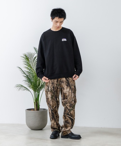 ragged mountain(ラギットマウンテン)の「【RAGGED MOUNTAIN/ラギットマウンテン】ワンポイントロゴスウェットトレーナー(スウェット・メンズ・カーキ/グレイッシュブルー/グレー/ブラック・MEDIUM/LARGE/X-LARGE)」の20枚目の写真