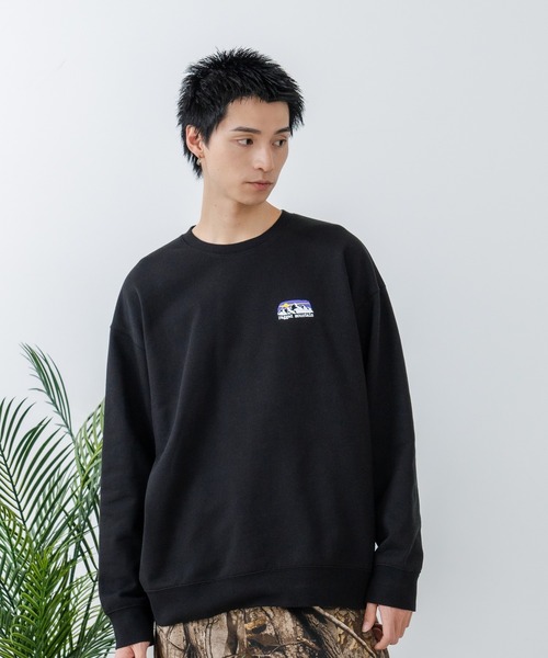 ragged mountain(ラギットマウンテン)の「【RAGGED MOUNTAIN/ラギットマウンテン】ワンポイントロゴスウェットトレーナー(スウェット・メンズ・カーキ/グレイッシュブルー/グレー/ブラック・MEDIUM/LARGE/X-LARGE)」の15枚目の写真