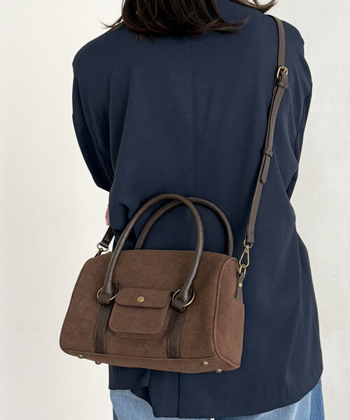 CPCM（シーピーシーエム）の「ヴィンテージボストンバッグ（ボストンバッグ・レディース・ブラウン/ベージュ/ブラック・FREE）」の8枚目の写真