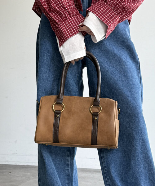 CPCM（シーピーシーエム）の「ヴィンテージボストンバッグ（ボストンバッグ・レディース・ブラウン/ベージュ/ブラック・FREE）」の17枚目の写真