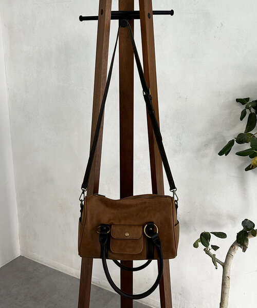 CPCM（シーピーシーエム）の「ヴィンテージボストンバッグ（ボストンバッグ・レディース・ブラウン/ベージュ/ブラック・FREE）」の19枚目の写真