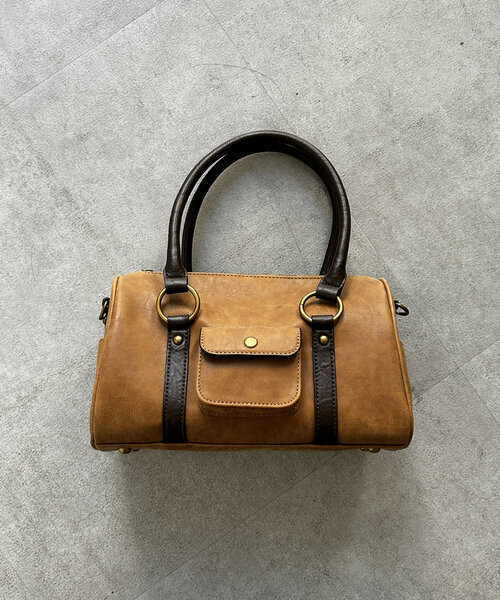 CPCM（シーピーシーエム）の「ヴィンテージボストンバッグ（ボストンバッグ・レディース・ブラウン/ベージュ/ブラック・FREE）」の20枚目の写真