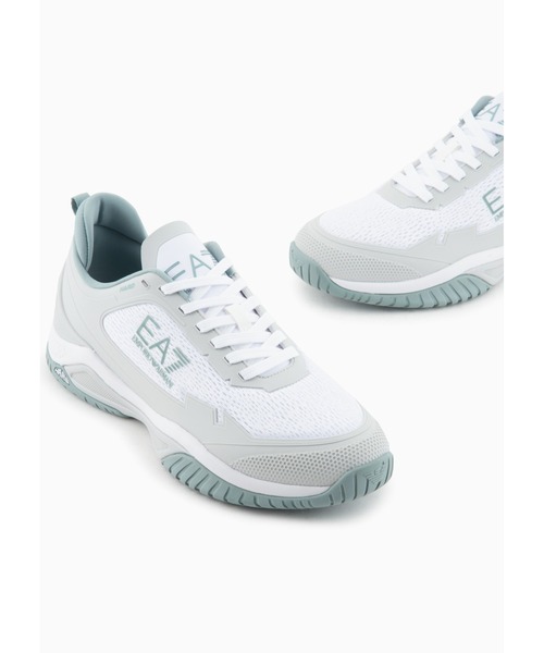 EMPORIO ARMANI EA7(エンポリオアルマーニイーエーセブン)の「【エンポリオ アルマーニ EA7】Tennis Hard スニーカー(スニーカー・メンズ・ブラック/グリーン・6.5/7/7.5/ 6/8/8.5/9.5/5.5/4.5/4/5)」の4枚目の写真