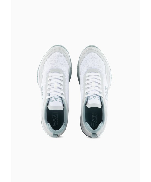 EMPORIO ARMANI EA7(エンポリオアルマーニイーエーセブン)の「【エンポリオ アルマーニ EA7】Tennis Hard スニーカー(スニーカー・メンズ・ブラック/グリーン・6.5/7/7.5/ 6/8/8.5/9.5/5.5/4.5/4/5)」の5枚目の写真