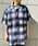 HOUSTON�i�q���[�X�g���j�́uHOUSTON / OMBRE CHECK S/S SHIRT / 41187�i�V���c/�u���E�X�j�v�b�u���b�N