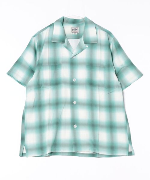 ブラウス シャツ HOUSTON / OMBRE CHECK S/S SHIRT / 41187 レディース メンズ HOUSTON / OMBRE CHECK S/S SHIRT / 41187（シャツ/ブラウス