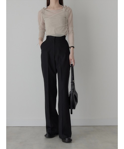 amel（エイメル）の「【RE ARRIVAL】チュールレイヤードリボントップス/ピンクベージュ（Tシャツ/カットソー・レディース・ピンクベージュ・FREE）」の8枚目の写真