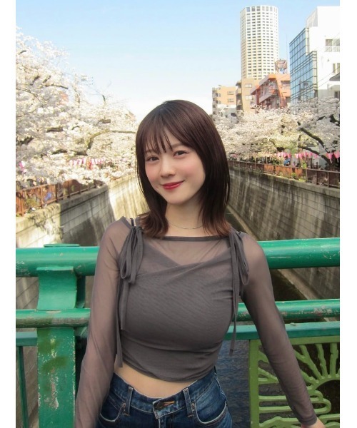 amel（エイメル）の「【RE ARRIVAL】チュールレイヤードリボントップス/ピンクベージュ（Tシャツ/カットソー・レディース・ピンクベージュ・FREE）」の22枚目の写真