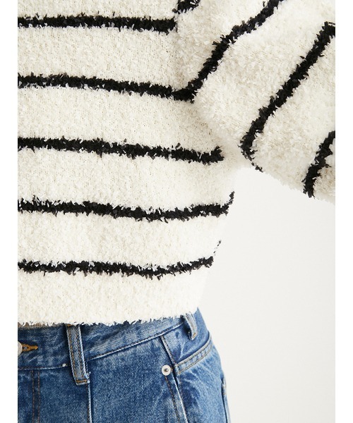 emmi（エミ）の「リボンヤーンニットジャケット（ノーカラージャケット・レディース・ホワイト/イエロー/その他・FREE）」の13枚目の写真