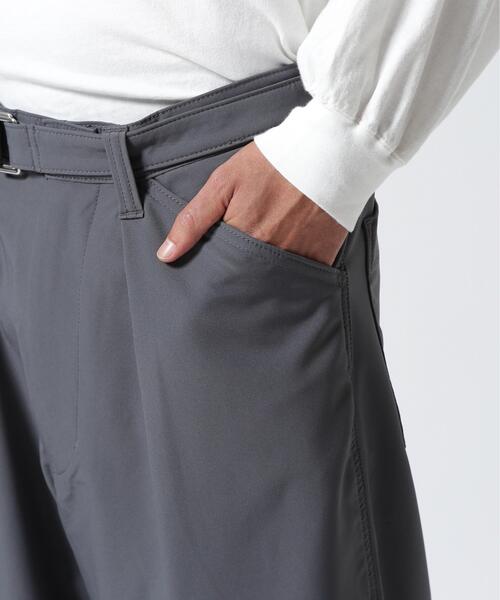 BEAVER(ビーバー)の「B omnivore/ビーオムニボー STRETCH POLYESTER BELT LOOSE PANTS ストレッチポリエステルベルトルーズパンツ(その他パンツ・メンズ・ブラック/グレー・M/L/S)」の10枚目の写真