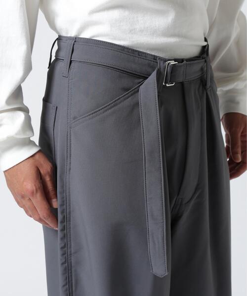 BEAVER(ビーバー)の「B omnivore/ビーオムニボー STRETCH POLYESTER BELT LOOSE PANTS ストレッチポリエステルベルトルーズパンツ(その他パンツ・メンズ・ブラック/グレー・M/L/S)」の11枚目の写真